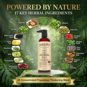 PURA D'OR Biotin Shampoo 3-in-1 lifestyle scene