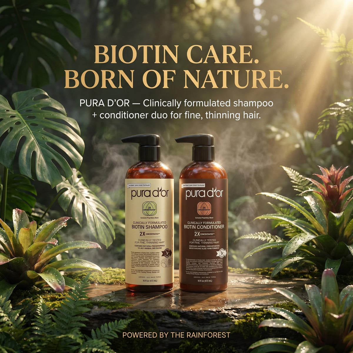 PURA D'OR Biotin Shampoo texture close-up
