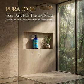 PURA D'OR Hair Thinning Therapy Biotin Shampoo with natural oils