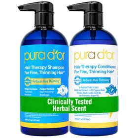 PURA D'OR Hair Thinning Therapy Shampoo 16oz front view
