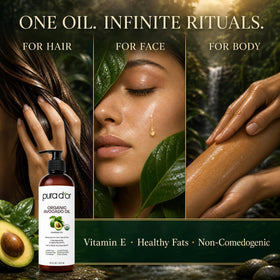 PURA D'OR Organic Avocado Oil in a skincare routine