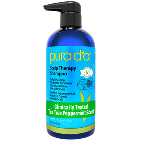 PURA D'OR Scalp Therapy Shampoo 16oz front view