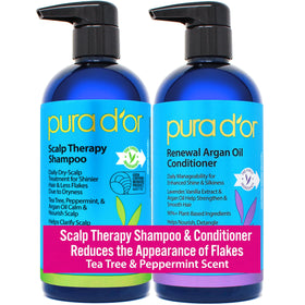 PURA D'OR Scalp Therapy Shampoo 16oz front view