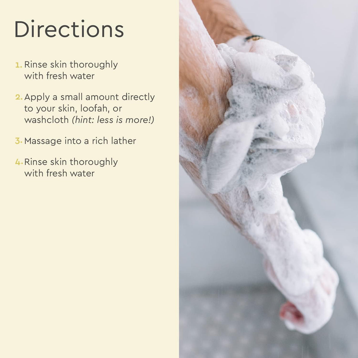 Puracy Body Wash Coconut Vanilla in a shower setting