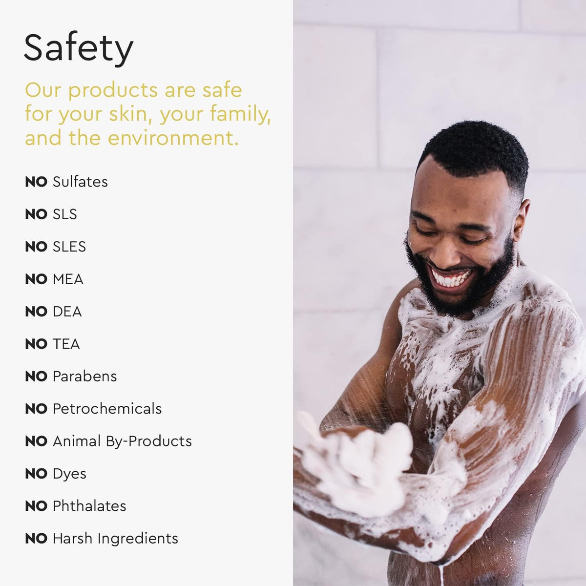Puracy Body Wash Coconut Vanilla lifestyle use