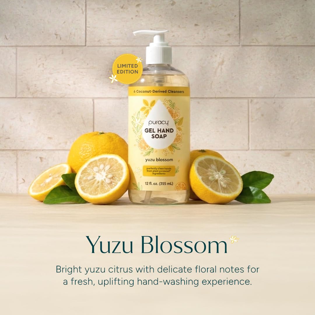 Puracy Organic Hand Soap Yuzu Blossom ingredients list