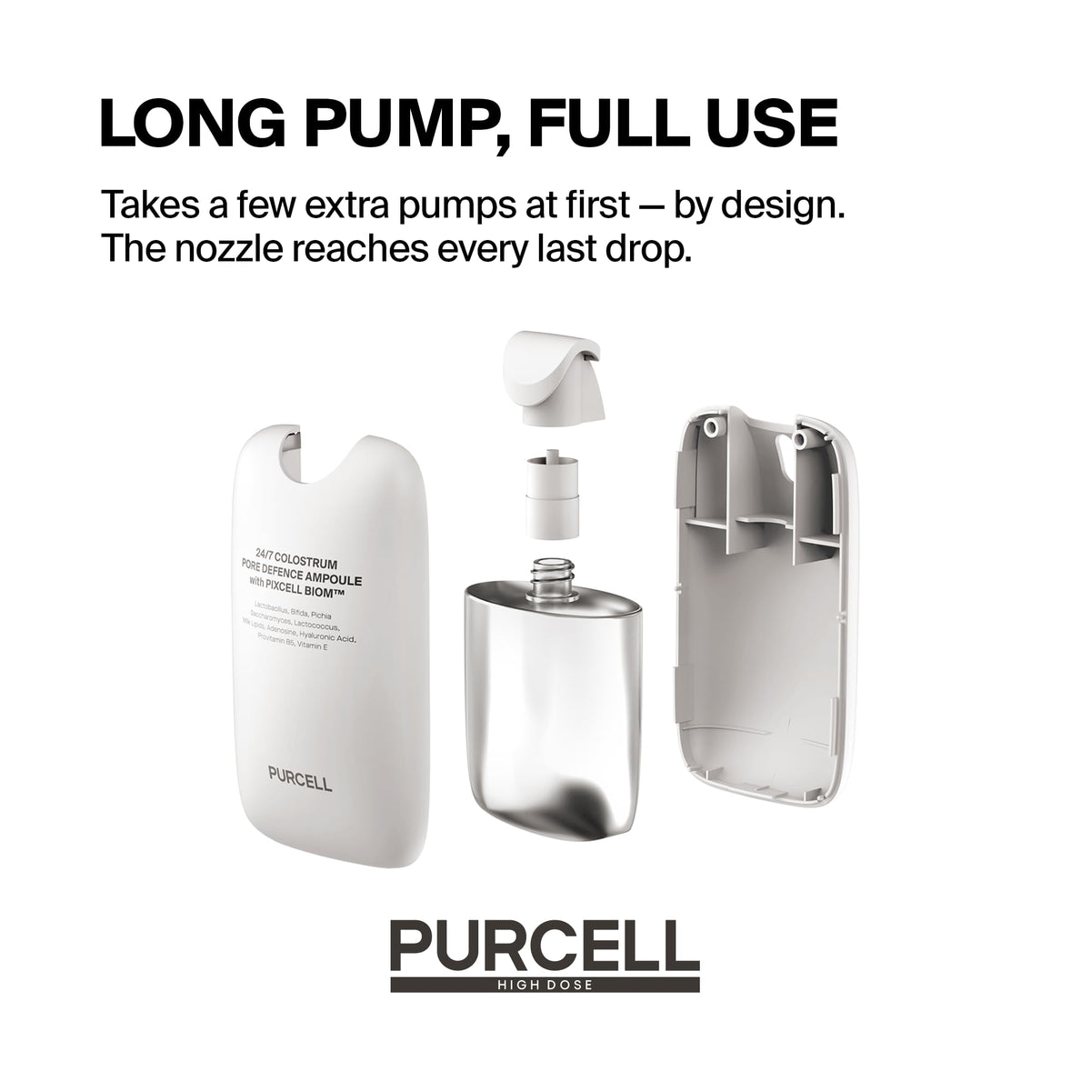 PURCELL 24/7 Colostrum Ampoule Mist in hand for travel