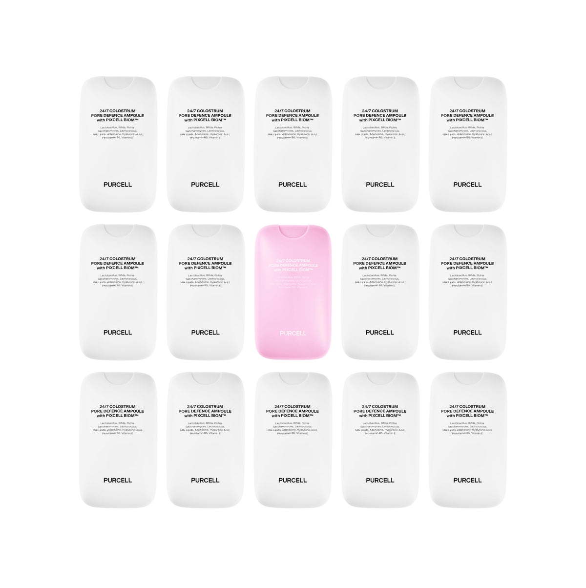 PURCELL 24/7 Colostrum Ampoule Mist Serum Spray with makeup products