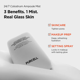 PURCELL 24/7 Colostrum Ampoule Mist side view, spray nozzle