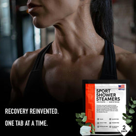 Pure Athlete Shower Steamer tablet dissolving in water
