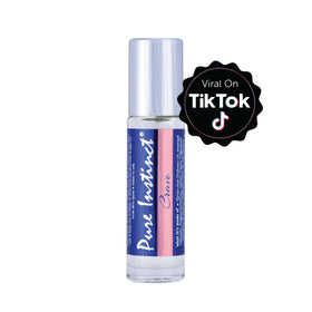 Pure Instinct pheromone roll-on cologne bottle with cap