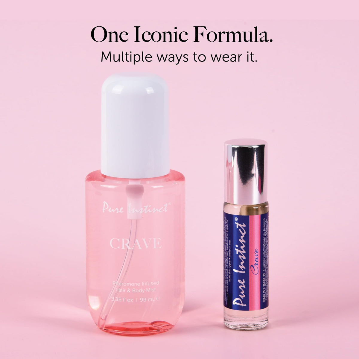 Pure Instinct roll-on cologne packaging details