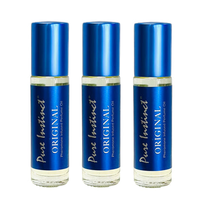 Pure Instinct Roll-On Pheromone Perfume 3-Pack front view