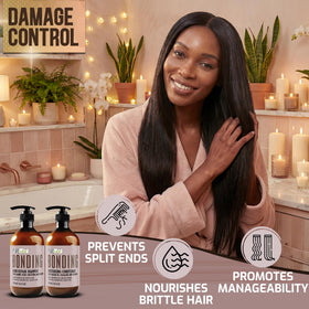 PURE NATURE LUX SPA Bonding Repair Shampoo and Conditioner packaging