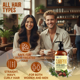 PURE NATURE LUX SPA Clarifying Shampoo with fresh hair