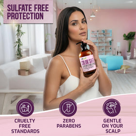 PURE NATURE LUX SPA Color Safe Shampoo 16 Fl Oz side view