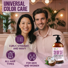 PURE NATURE LUX SPA Color Safe Shampoo 16 Fl Oz with coconut oil