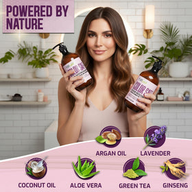 PURE NATURE LUX SPA Color Safe Shampoo and Conditioner Set packaging