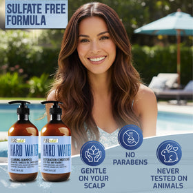 PURE NATURE LUX SPA Hard Water Conditioner bottle with label
