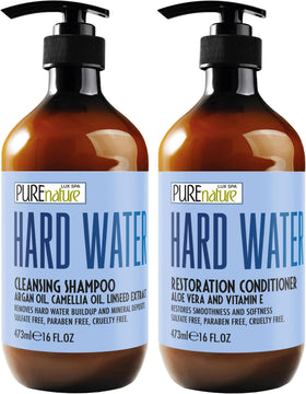 PURE NATURE LUX SPA Hard Water Shampoo and Conditioner Set front view