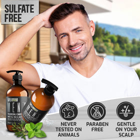 PURE NATURE LUX SPA Mens Conditioner bottle side view