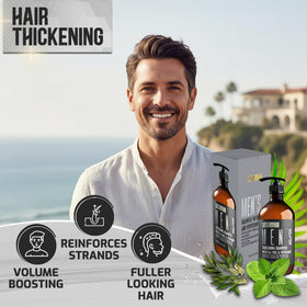 PURE NATURE LUX SPA Mens Shampoo 16 Fl Oz with green tea extract