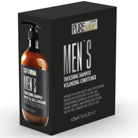 PURE NATURE LUX SPA Mens Shampoo and Conditioner Set in use