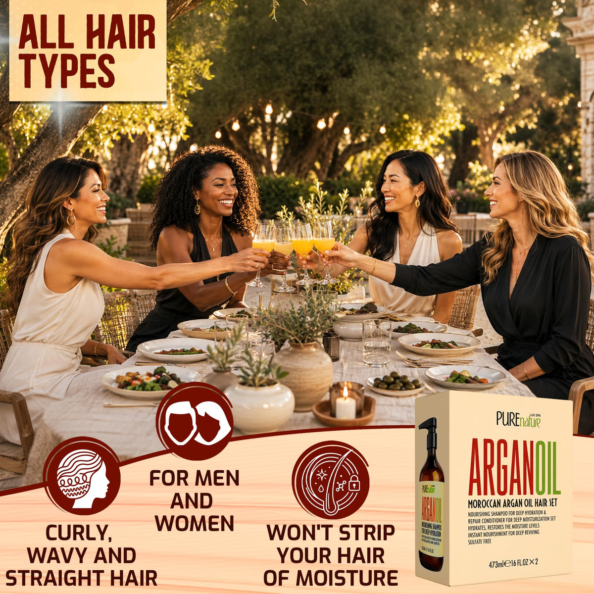 PURE NATURE LUX SPA Moroccan Argan Oil Shampoo texture