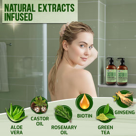 PURE NATURE LUX SPA shampoo and conditioner set side view