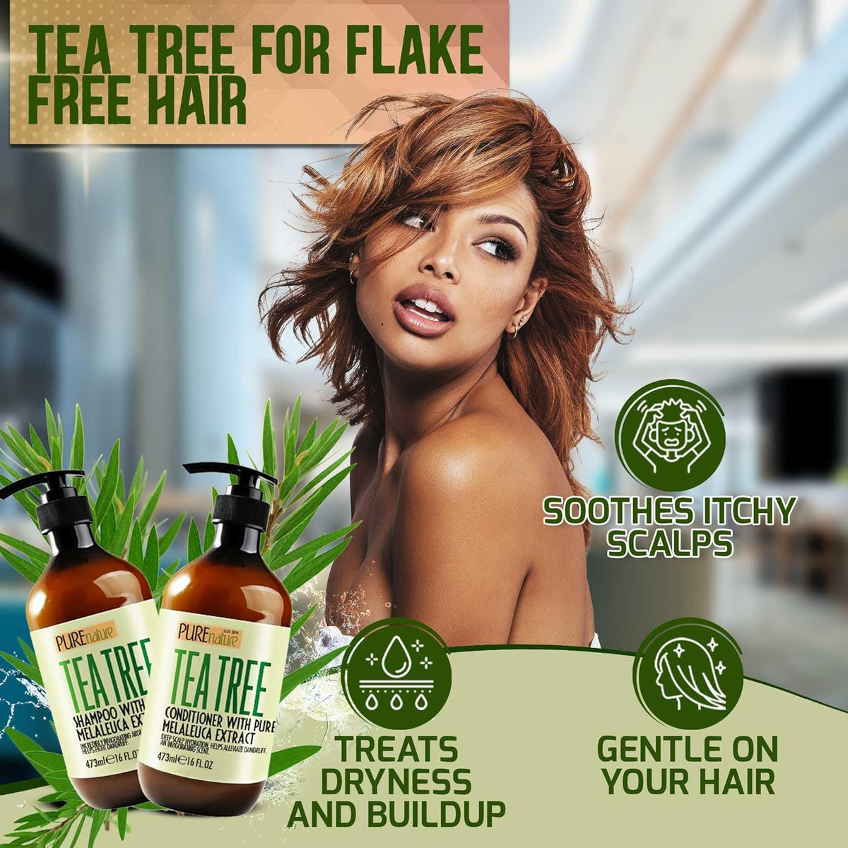PURE NATURE LUX SPA Tea Tree Oil Conditioner front view