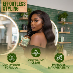PURE NATURE LUX SPA Tea Tree Shampoo with fresh tea tree leaves