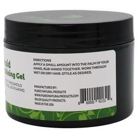 Pure O Neatbraid Conditioning Shining Gel application on hair