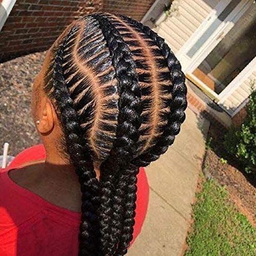 Pure O Neatbraid Gel application on hair