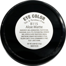 Pure Ziva Aloe Matte Turquoise Teal Green Eyeshadow packaging