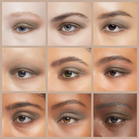 Pure Ziva Cool Toned Taupe Eyeshadow in natural light