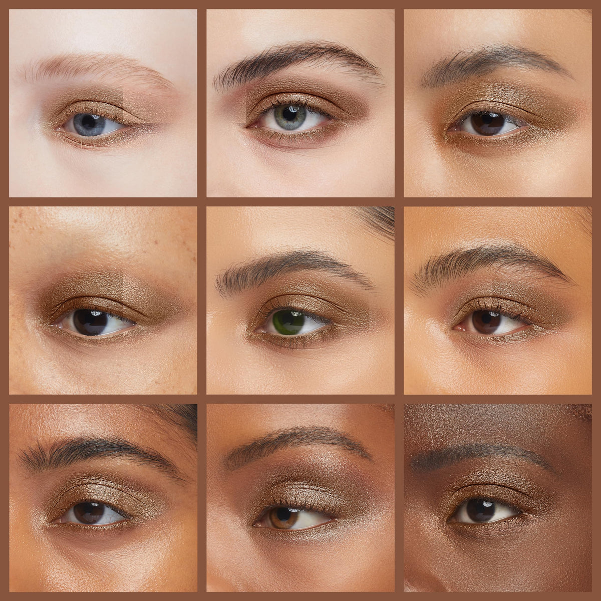 Pure Ziva Light Bronze Dark Pink Eyeshadow close-up