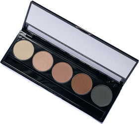 Pure Ziva Matte Warm Tone Neutral Eyeshadow Palette with shimmer highlights