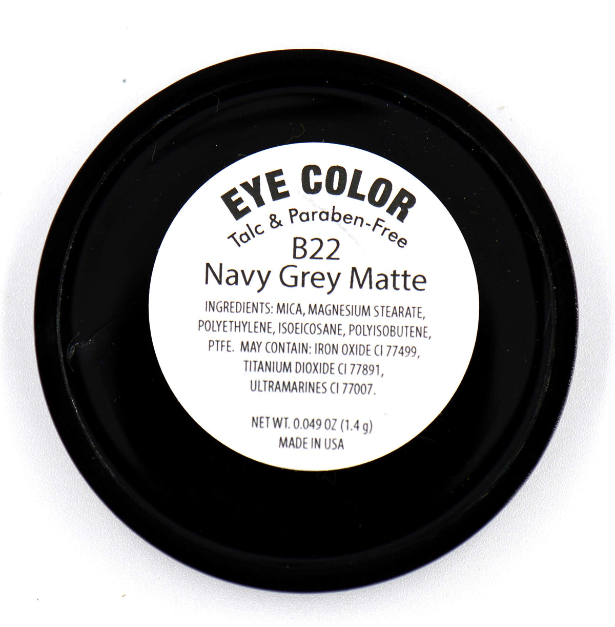 Pure Ziva Navy Blue Grey Single Eyeshadow packaging
