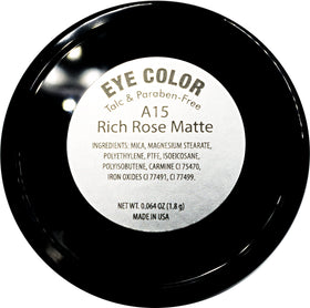 Pure Ziva Rich Dusty Rose Pink Matte Eyeshadow close-up of shade
