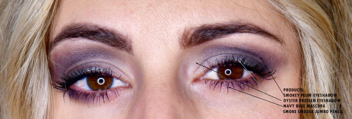 Pure Ziva Smokey Plum Eyeshadow with other makeup products