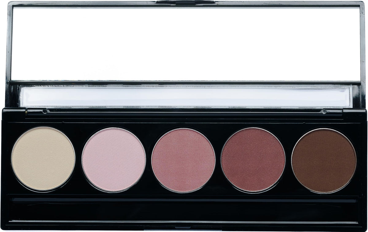 Pure Ziva Vegan Eyeshadow Palette front view showing warm tones