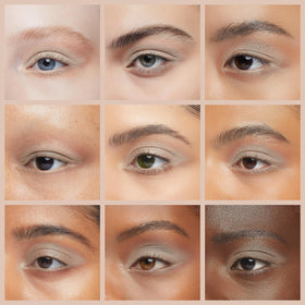 Pure Ziva Warm Sand Beige Eyeshadow in natural light