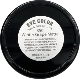 Pure Ziva Winter Grape Matte Eyeshadow with packaging