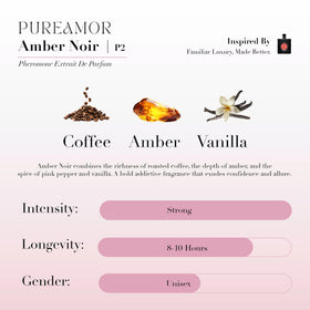 PUREAMOR Amber Noir Pheromone Perfume 30ml fine mist sprayer