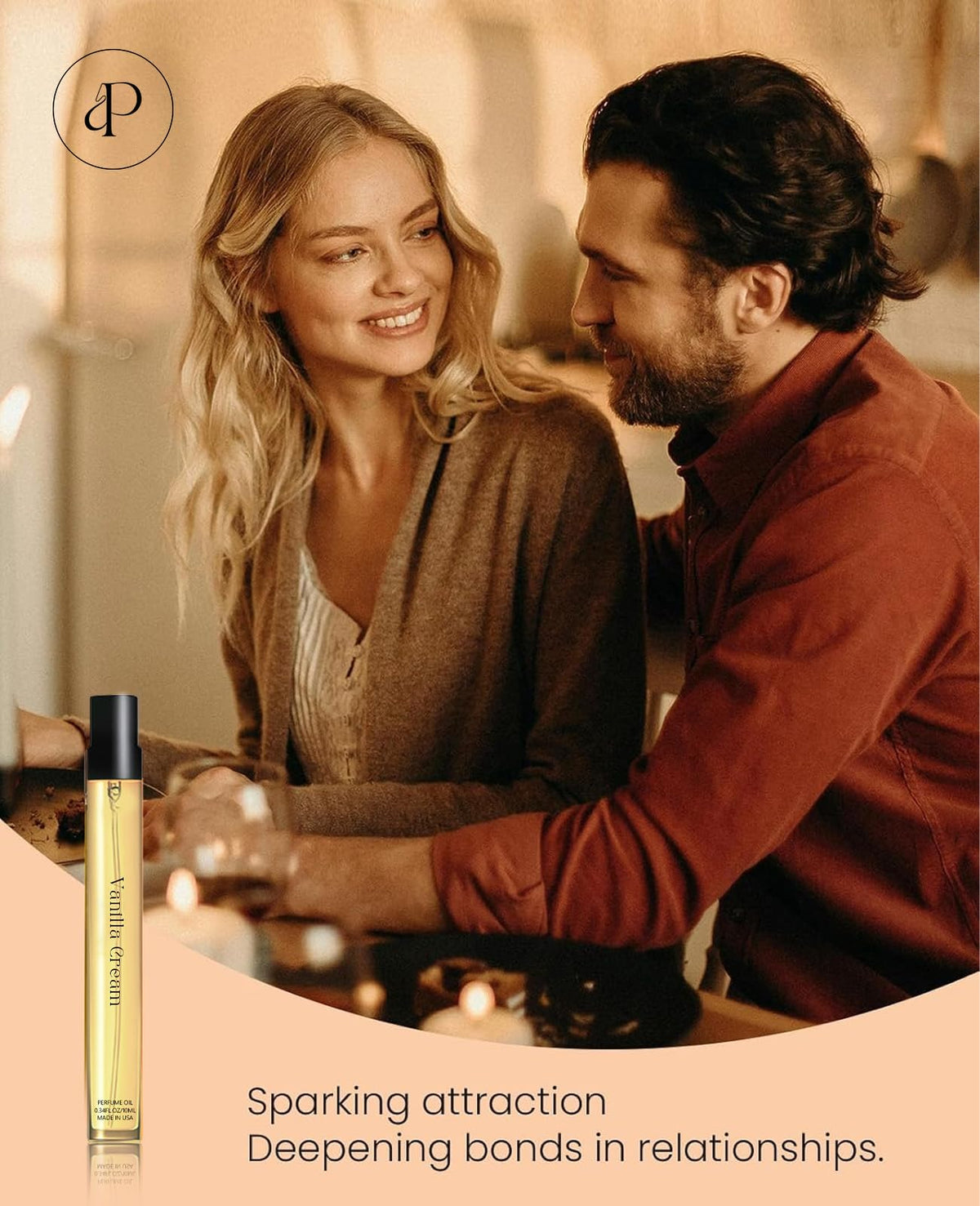 PUREAMOR Vanilla Cream Pheromones Perfume 10ml close-up of spray nozzle