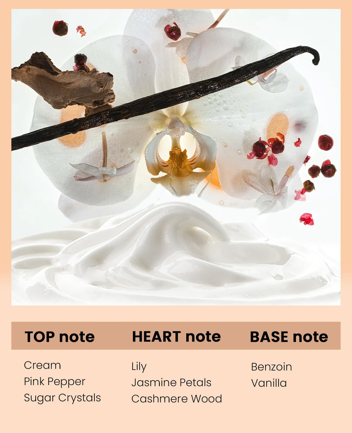 PUREAMOR Vanilla Cream Pheromones Perfume 10ml on a vanity
