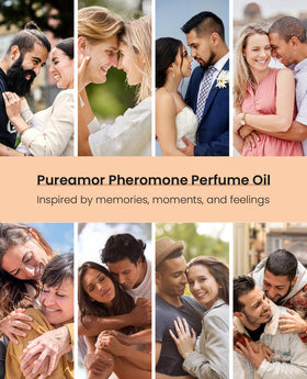 PUREAMOR Vanilla Cream Pheromones Perfume 10ml with ingredients display