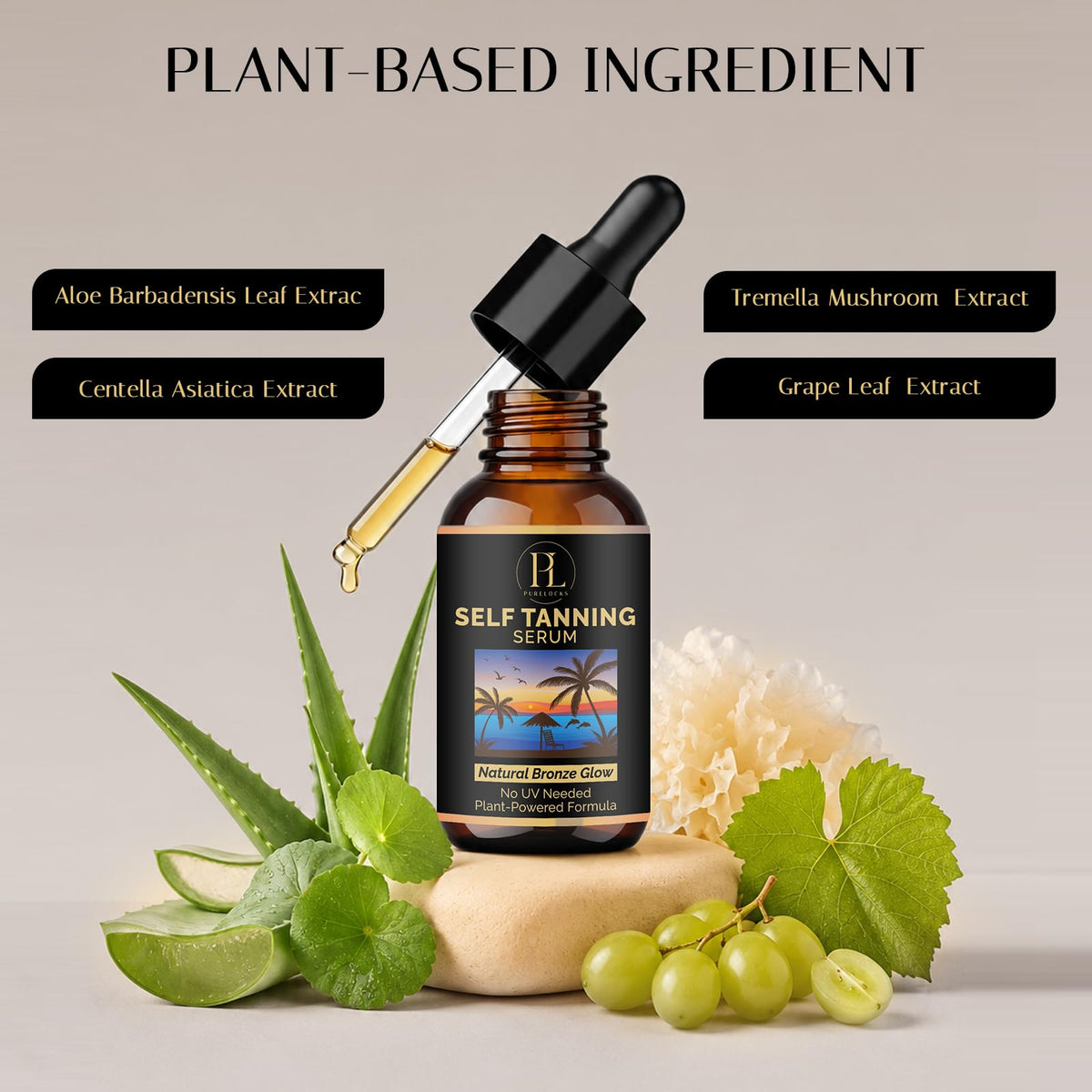 PURELOCKS Self Tanning Drops lifestyle scene