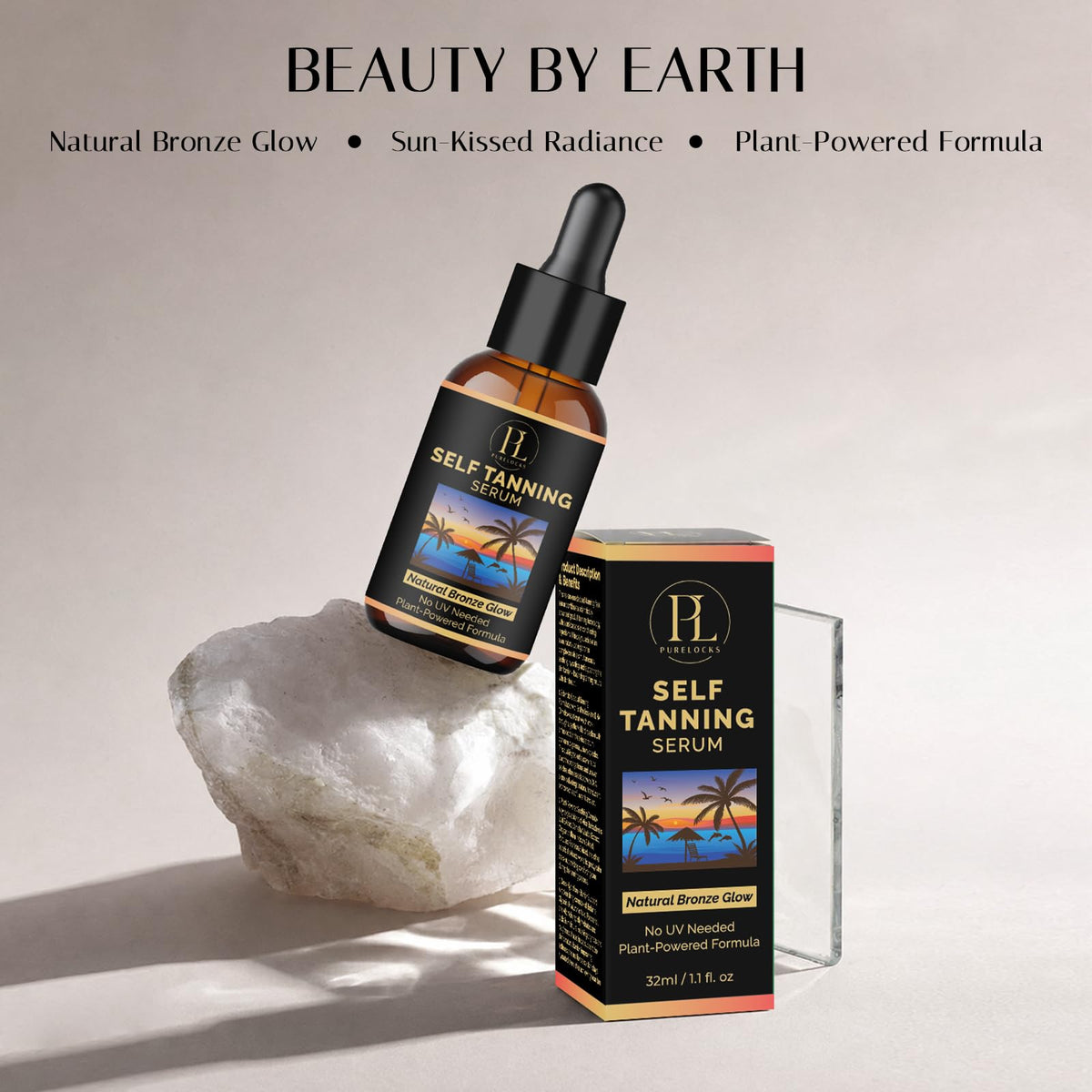 PURELOCKS Self Tanning Drops with botanical extracts