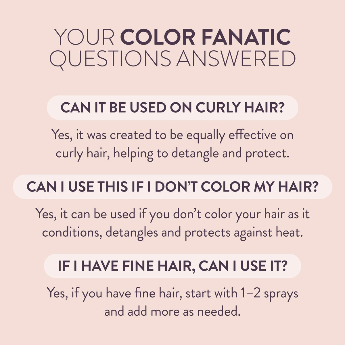 Pureology Color Fanatic Leave-In Conditioner in a hair care routine